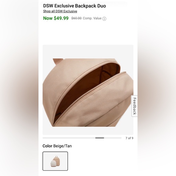 NWT DSW Camuto Exclusive Backpack Duo - Picture 9 of 13